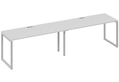 Рабочая станция (2х160) Мира Одри, цвет серый + серый