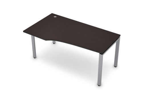 Стол криволинейный левый Деко Прима, цвет венге