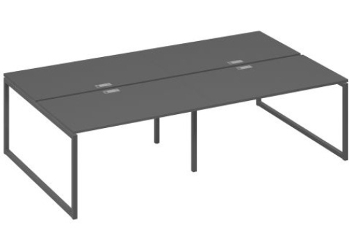 Рабочая станция (4х140) Мира Одри, цвет антрацит премиум + антрацит