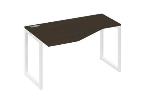 Стол эргономичный левый Мира Одри, цвет венге + белый