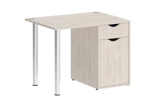 Стол письменный с тумбой, цвет денвер светлый