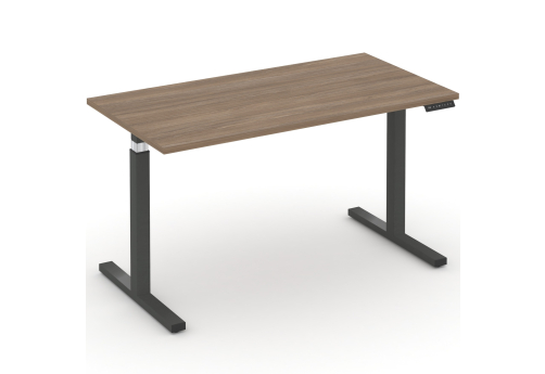 Стол электроподъемный, антрацит + дуб аризона