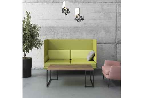 Стол журнальный Мейлон, цвет орех + черный