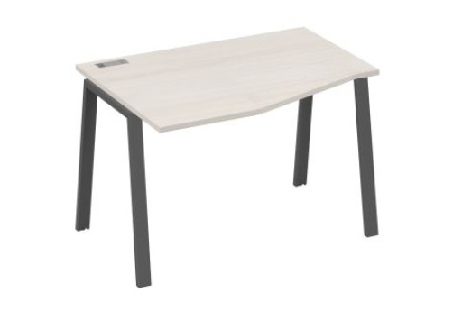 Стол эргономичный левый 120 Мира Трио, цвет дуб шамони + антрацит