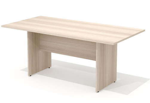 Стол для переговоров прямоугольный Колибри, цвет ясень шимо