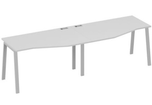 Станция рабочая эргономичная 2х140 Мира Трио, цвет серый + серый