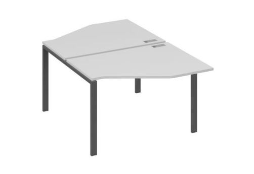 Рабочая станция эргономичная (2х120) Мира Нумо, цвет серый + антрацит