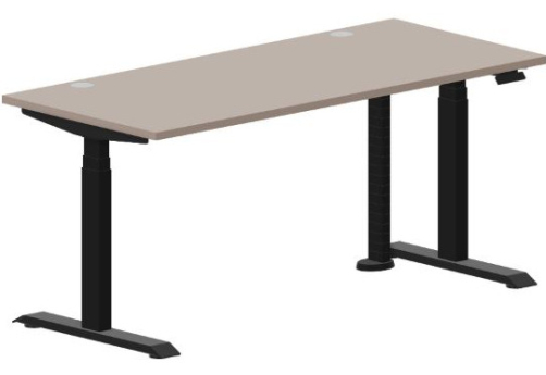 Стол регулируемой высоты (2 заглушки) Бенет, цвет тортора + черный