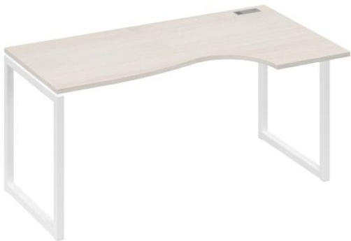 Стол эргономичный правый Мира Одри, цвет дуб шамони + белый
