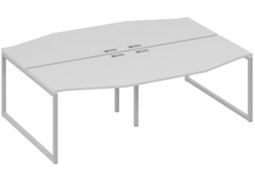 Рабочая станция эргономичная (4х120) Мира Одри, цвет серый + серый