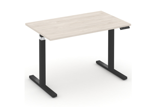 Стол электроподъемный, черный + денвер светлый