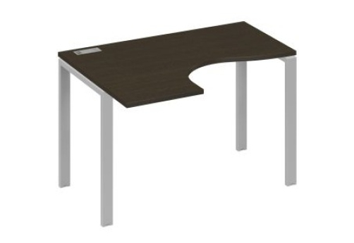 Стол эргономичный левый Мира Нумо, цвет венге + серый