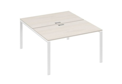 Рабочая станция (2х140) Мира Нумо, цвет дуб шамони + белый