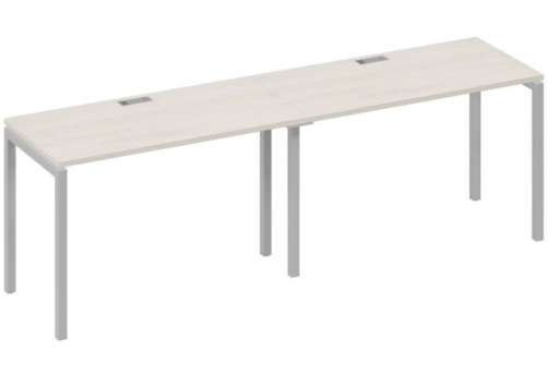 Рабочая станция 2х120 Мира Лофт, цвет дуб шамони + серый