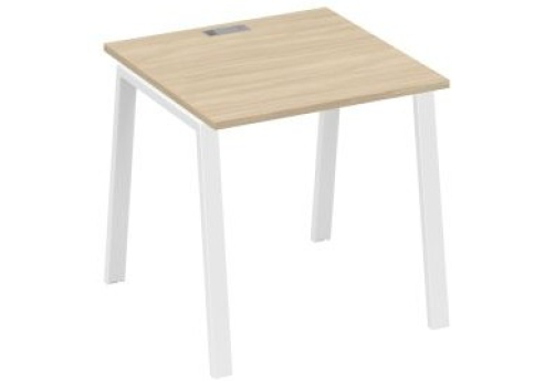 Стол письменный Мира Трио, цвет дуб скандинавский + белый