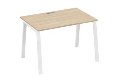 Стол письменный Мира Трио, цвет дуб скандинавский + белый