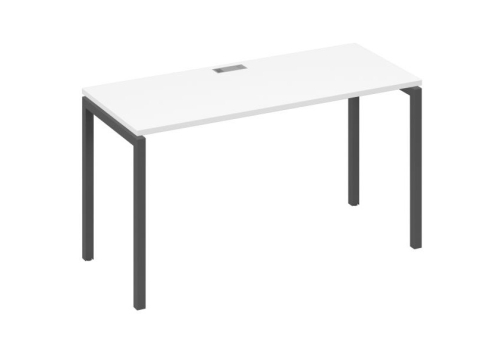 Стол письменный Мира Лофт, цвет белый премиум + антрацит