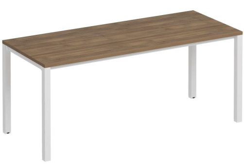 Стол письменный Прайм Металл 50, цвет шамони темный + белый