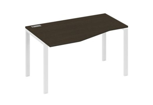 Стол эргономичный левый Мира Нумо, цвет венге + белый