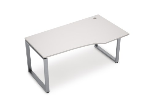 Стол криволинейный правый Деко Опера, цвет белый