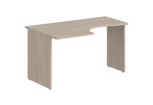 Стол эргономичный левый Индиго Вуд, цвет дуб светлый