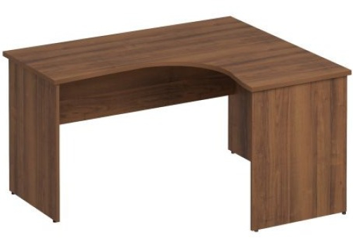 Стол эргономичный правый Прайм, цвет орех