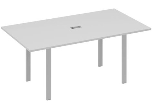 Стол для переговоров прямоугольный Мира Нумо, цвет серый + серый