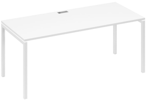 Стол письменный Мира Лофт, цвет белый премиум + белый