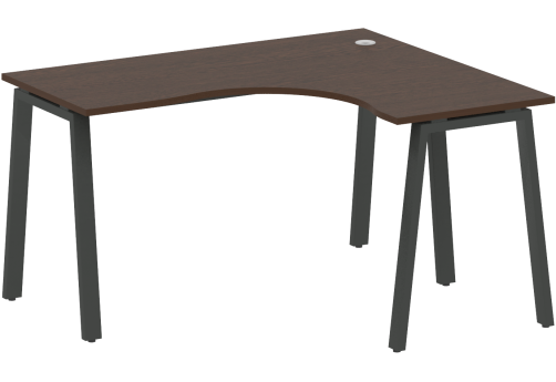 Стол эргономичный правый, цвет венге