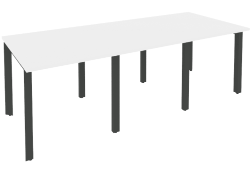 Стол для переговоров (3 столешницы), цвет белый
