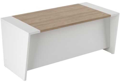 Стол письменный 180 панель - глянец, цвет вяз + белый