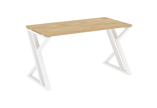 Стол рабочий Европа, цвет тиквуд светлый + белый