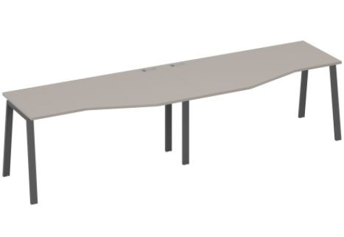 Рабочая станция эргономичная (2х160) Мира Нумо, цвет мокко премиум + антрацит