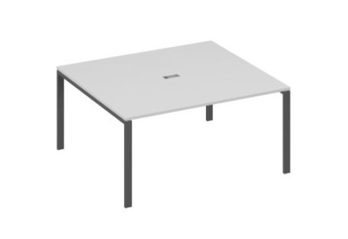 Стол для переговоров прямоугольный Мира Нумо, цвет серый + антрацит