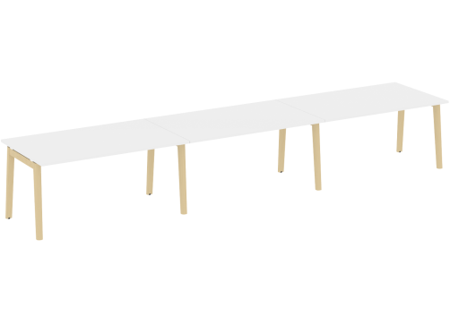 Стол для переговоров (3 столешницы), цвет белый