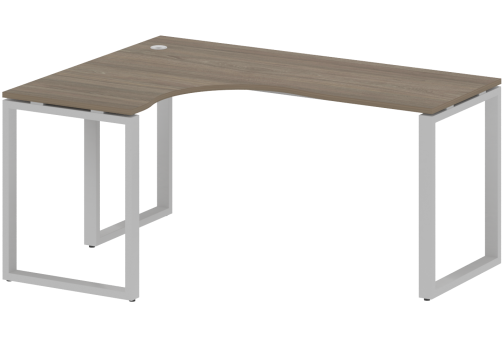 Стол эргономичный левый, цвет вяз