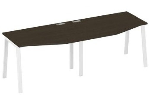 Станция рабочая эргономичная 2х120 Мира Трио, цвет венге + белый