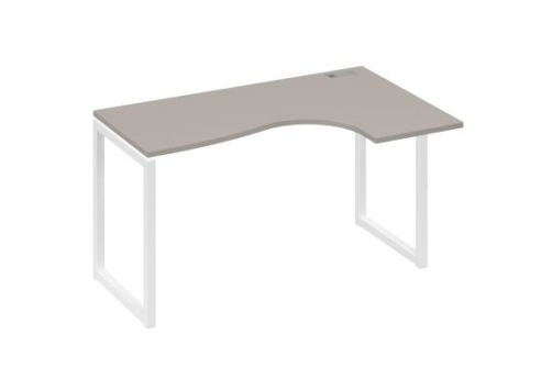 Стол эргономичный правый Мира Одри, цвет мокко премиум + белый