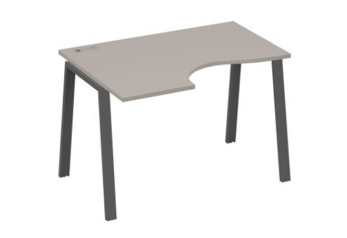 Стол эргономичный левый 120 Мира Трио, цвет мокко премиум + антрацит