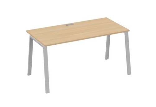 Стол письменный Мира Трио, цвет натуральный дуб + серый