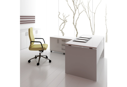 Стол прямолинейный Деко, цвет белый