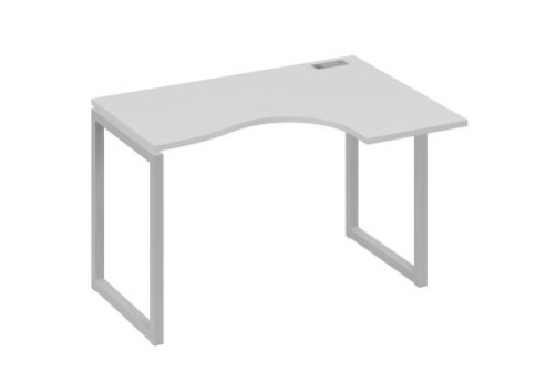 Стол эргономичный правый Мира Одри, цвет серый + серый