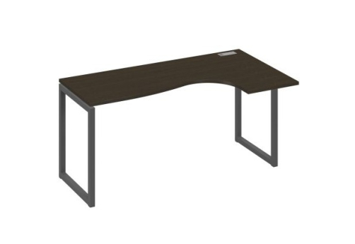 Стол эргономичный правый Мира Одри, цвет венге + антрацит