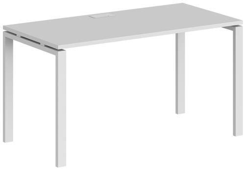 Стол рабочий Индиго Сет, цвет белый + белый