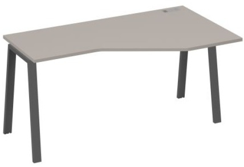 Стол эргономичный правый Мира Трио, цвет мокко премиум + антрацит