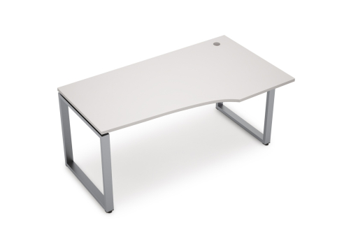 Стол криволинейный правый Деко Опера, цвет белый