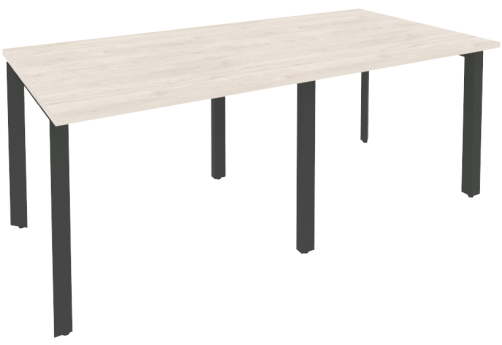 Стол для переговоров (2 столешницы), цвет денвер светлый