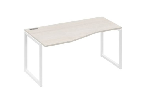 Стол эргономичный левый Мира Одри, цвет дуб шамони + белый