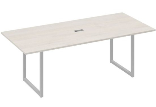 Стол для переговоров прямоугольный Мира Одри, цвет дуб шамони + серый