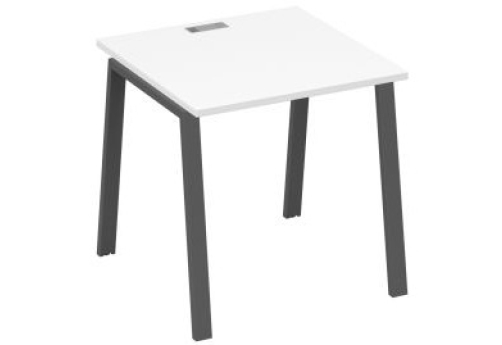 Стол письменный Мира Трио, цвет белый премиум + антрацит